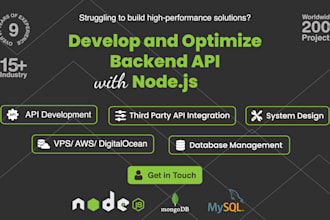 develop API with nodejs, express, mysql, and mongodb
