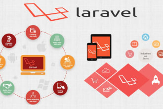 develop laravel web application with vuejs