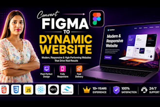 convert figma to a dynamic website