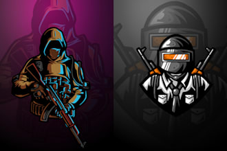 create a gaming modern minimalist logo