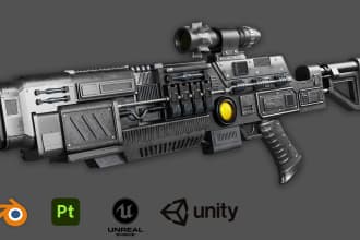 create 3d model any game assets for games