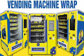 design creative vending machine wrap and atm machine design