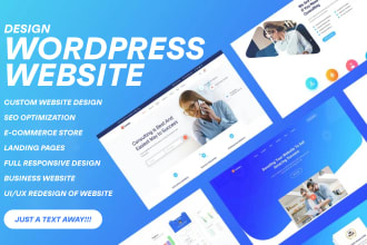 design responsive wordpress website or landing page with elementor pro