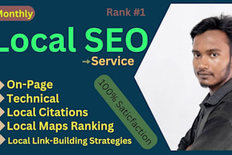 monthly local SEO service for google rankings, gmb account