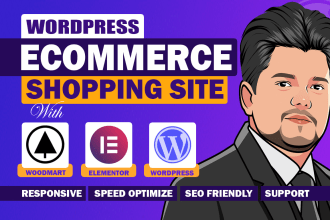 build wordpress ecommerce website with woodmart theme