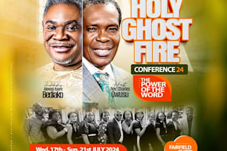 do an outstanding church flyer or event flyer design