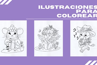 dibujos en línea para libros de colorear