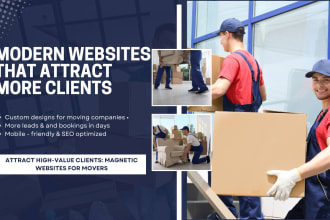 design a modern mover website with high converting leads