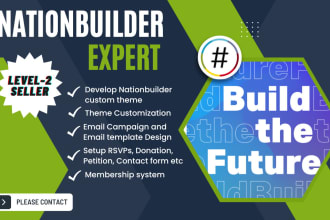 build a custom nationbuilder site with donation forms and event management