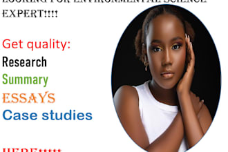 write quality environmental science, geography content in less than a day