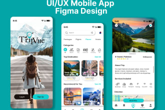 design mobile app UI UX design for ios and android