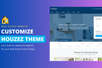 customize houzez theme and build real estate website