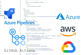create ci cd pipeline on github actions, azure devops