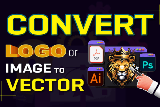 create edit fix modify vector logo PSD ai svg file within 1 hour