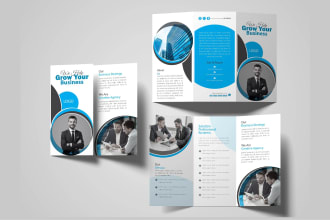 create company and digital trifold brochure design