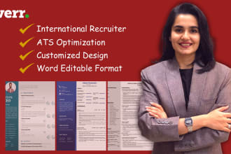 revamp, format your resume cv and deliver in word editable template