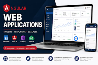 build responsive angular web applications and dashboards