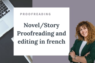 proofread your novel or story in french