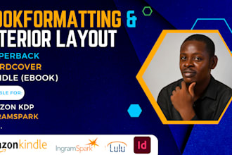 do book layout and formatting using adobe indesign