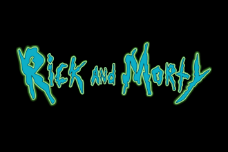 put 2 names into the rick and morty logo