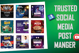 design social media post and content