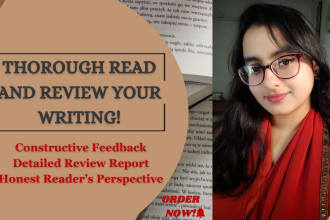 beta read your story and provide an honest, in depth review