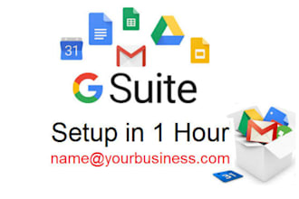 quickly setup g suite, google workspace, gsuite in 1 hour