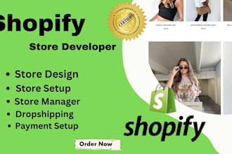 create shopify dropshipping store