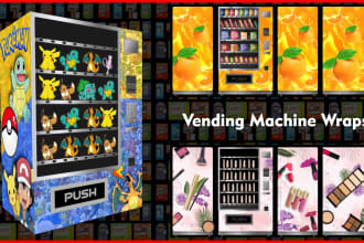 design wonderful custom vending machine wrap
