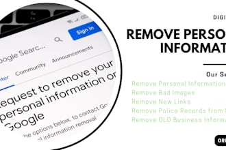 remove personal negative information from google searches