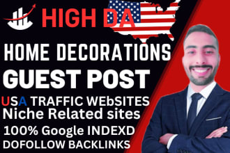 submit guest post on high DR home decoration   american website