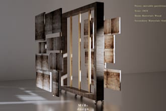 design and render custom partition units