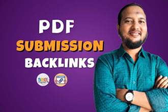 do 50 PDF submission backlinks or article on document sharing sites
