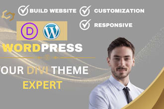 be your divi expert for wordpress website, divi customization