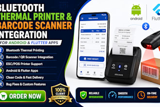 add barcode scanner or configure bluetooth thermal printer