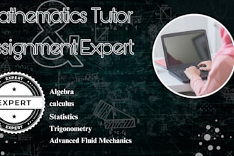 be your math tutor calculus algebra statistics assignment expert