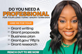 write grant proposals business plan, grant research, submit grant writing