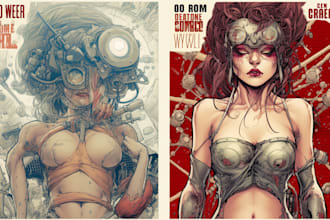 do comic book and custom illustration
