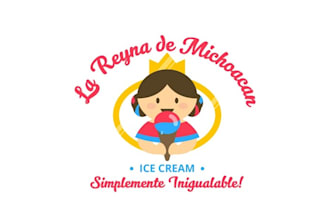 design honorable admirable ice cream logo