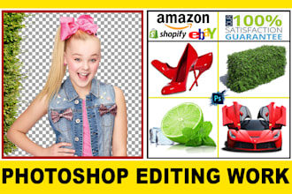 do product photo editing or quick photoshop edits
