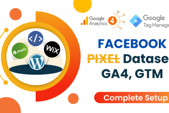 fix or setup facebook pixel dataset, ga4 and tag manager