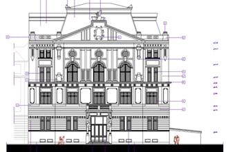 convert your scanned sketch to 2d Autocad