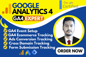 fix or setup  google analytics 4, ga4 enhanced ecommerce tracking with GTM