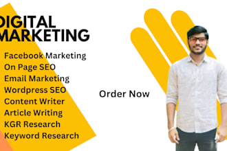 do digital marketing, on page SEO, kgr research,keyword research