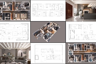 do your architect, draftsman for house plan, 2d floor plan