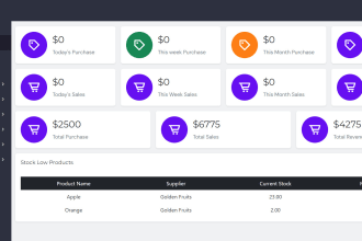 create a web based inventory management system for you