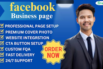 creation, setup and design professional facebook business page