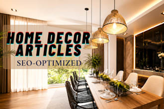 write home decor, home improvement, interior design articles, and blogs