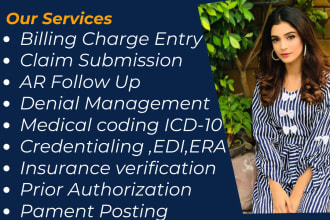 do medical billing, payment posting, denial handling