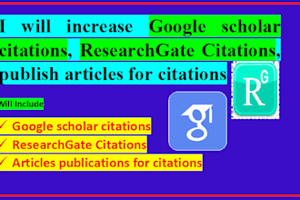 increase citations on google scholar and researchagate from journal publications